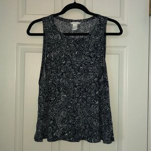 Paisley print top
